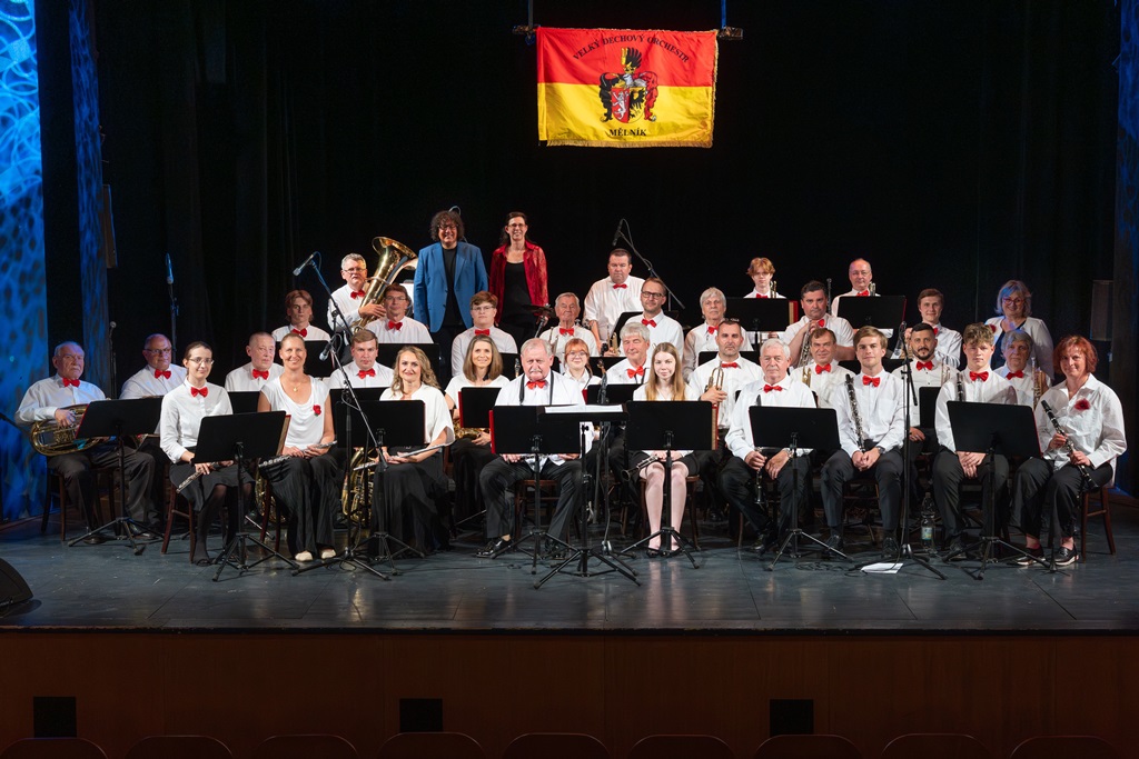 Koncert Velkého dechového orchestru Mělník